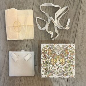 Dior Floral Butterfly Box with White Ribbon and Accessories